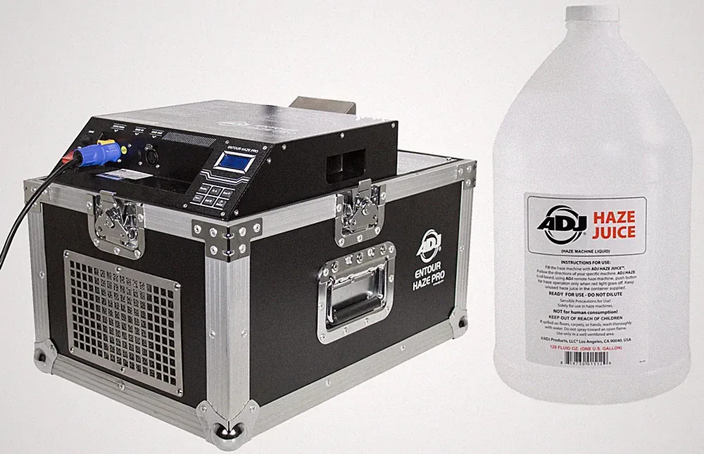 American DJ ADJ ENTOUR HAZE Professional DMX Haze Machine w/ Built-In Case+Fluid