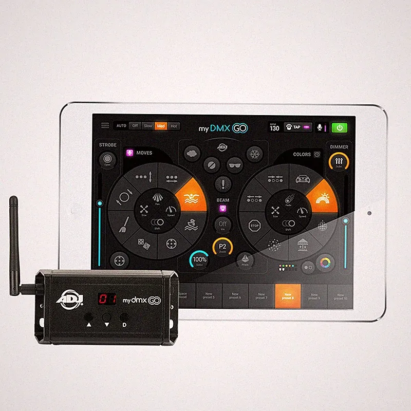 American DJ ADJ MYDMX GO Lighting Control App for iPad/Android Tablets MY DMX GO