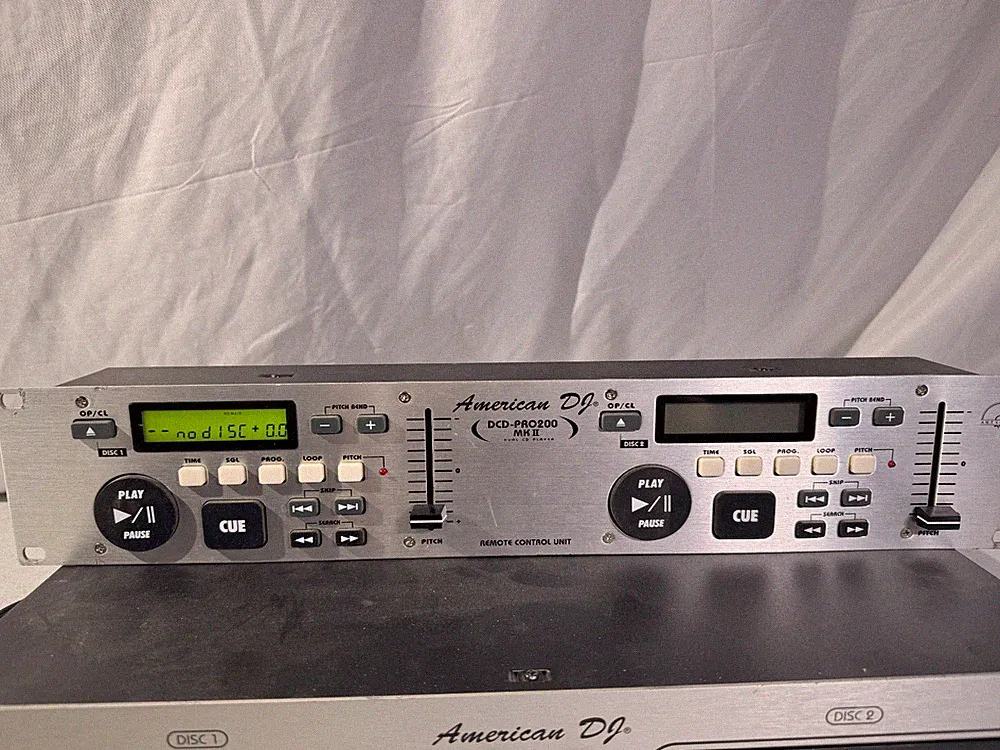 American DJ DCD-PRO200MK II DJ Controller CD Mixer Pro Audio Dual Compact Disc