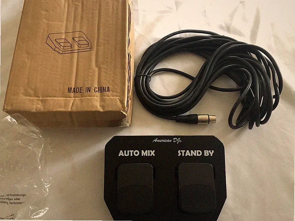 American DJ foot controller system (new in box) auto mix/stand by