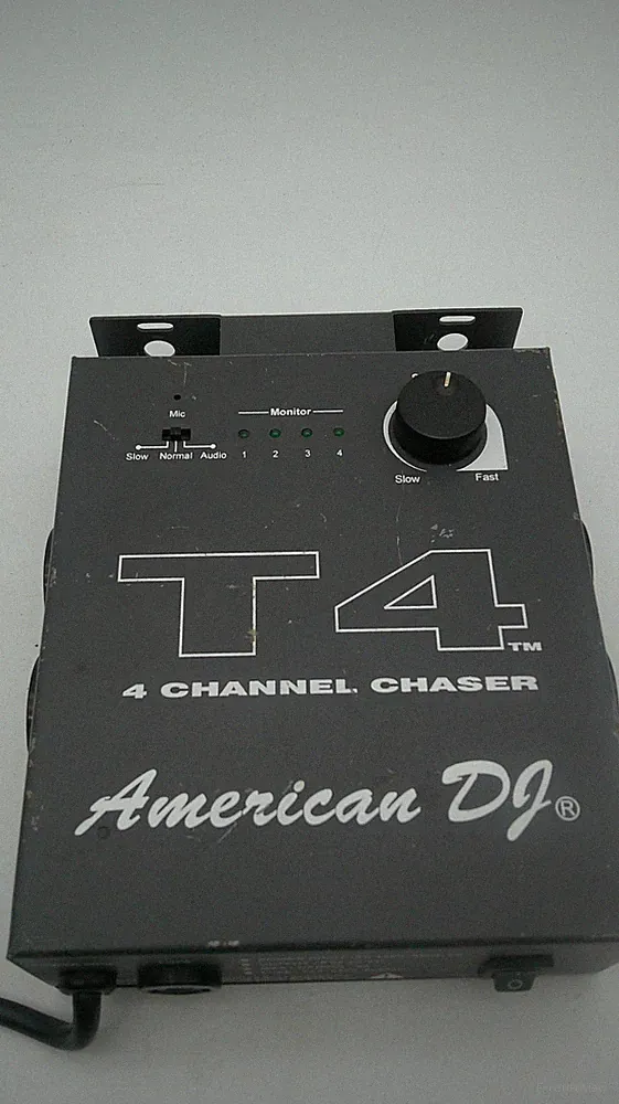 American DJ T4 - 4 Channel Chaser Light Controller W/ Adjustable Speed Tested