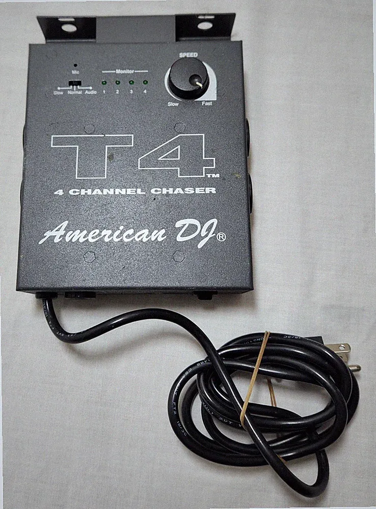 American DJ T4 Chaser 4 Channel Control Console for Stage Lighting Controller