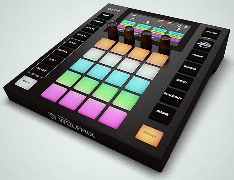 American DJ WMX1 MK2 Wolfmix Powered Standalone DMX LED Lighting Controller ADJ