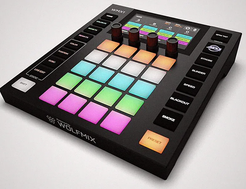 American DJ WMX1 MK2 Wolfmix Powered Standalone DMX LED Lighting Controller ADJ