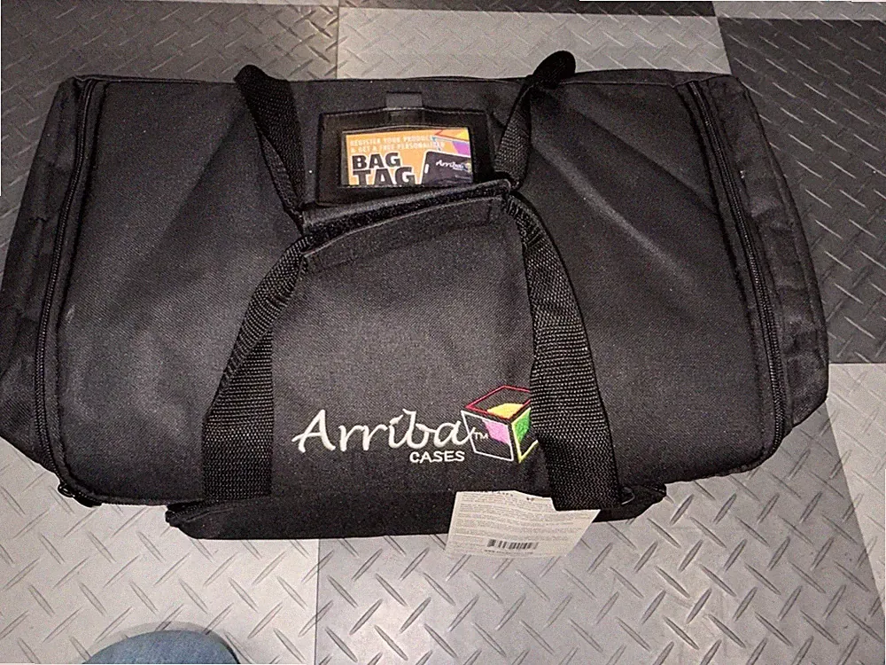 Arriba AC-120 PADDED Protective CASE Bag 19"x10.5"x10" DJ Gear lighting AC120