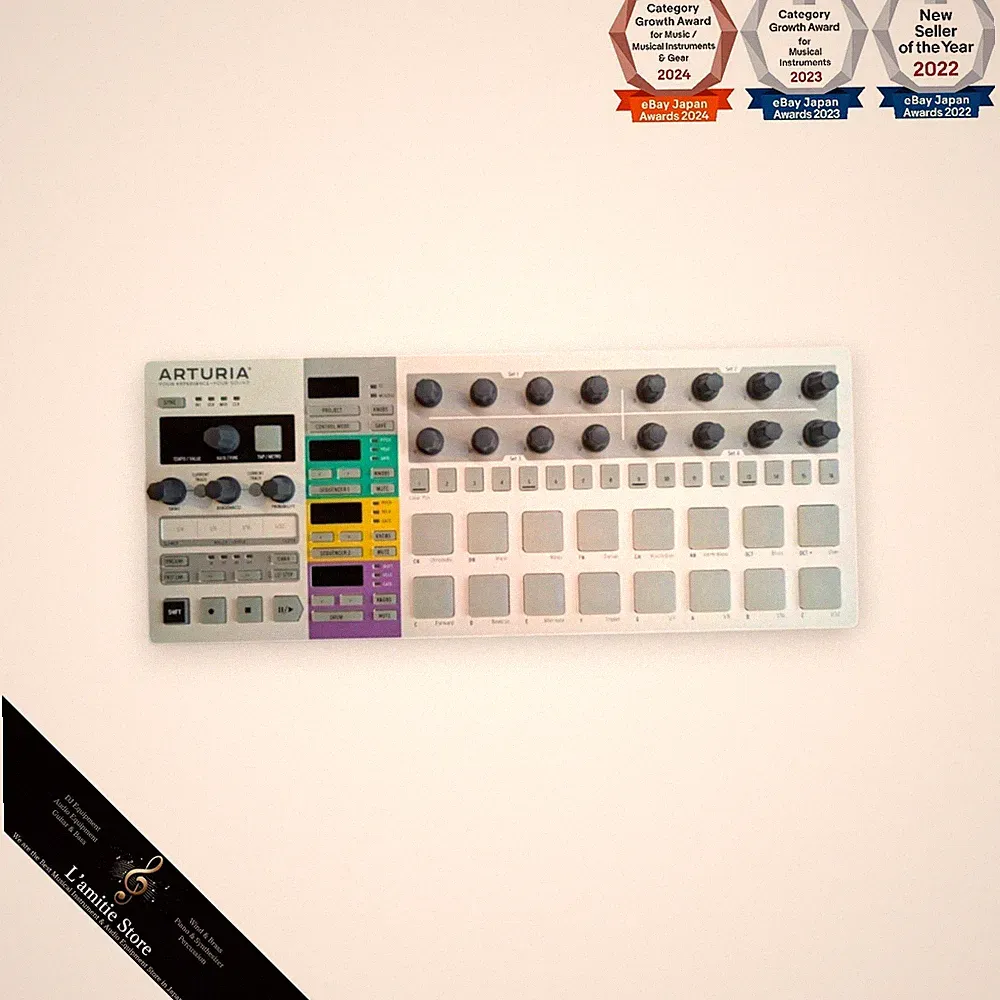 Arturia BeatStep Pro MIDI Analog Controller Digital Drum DJ Sequencer White USB