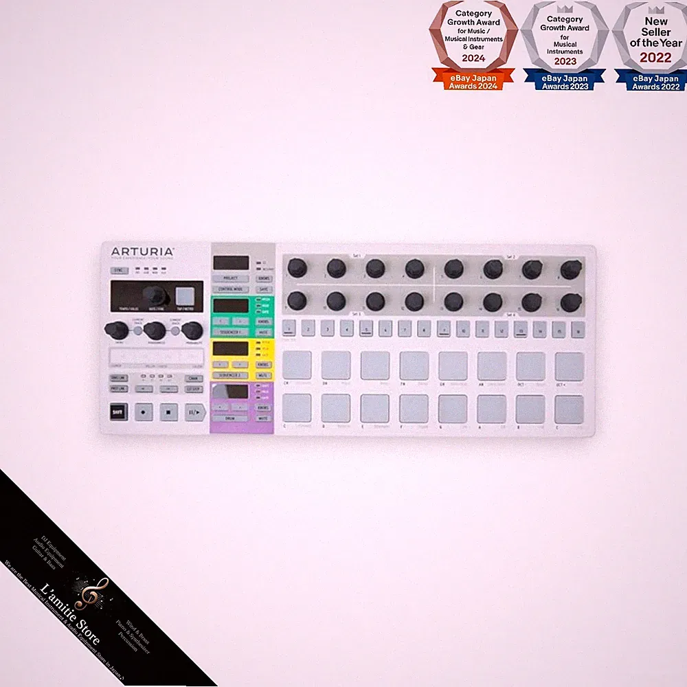 Arturia BeatStep Pro MIDI USB Analog Digital Drum Controller Sequencer DJ White