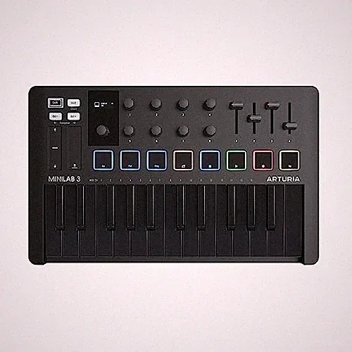 Arturia MiniLab 3 25 Slim-key Controller - Deep Black