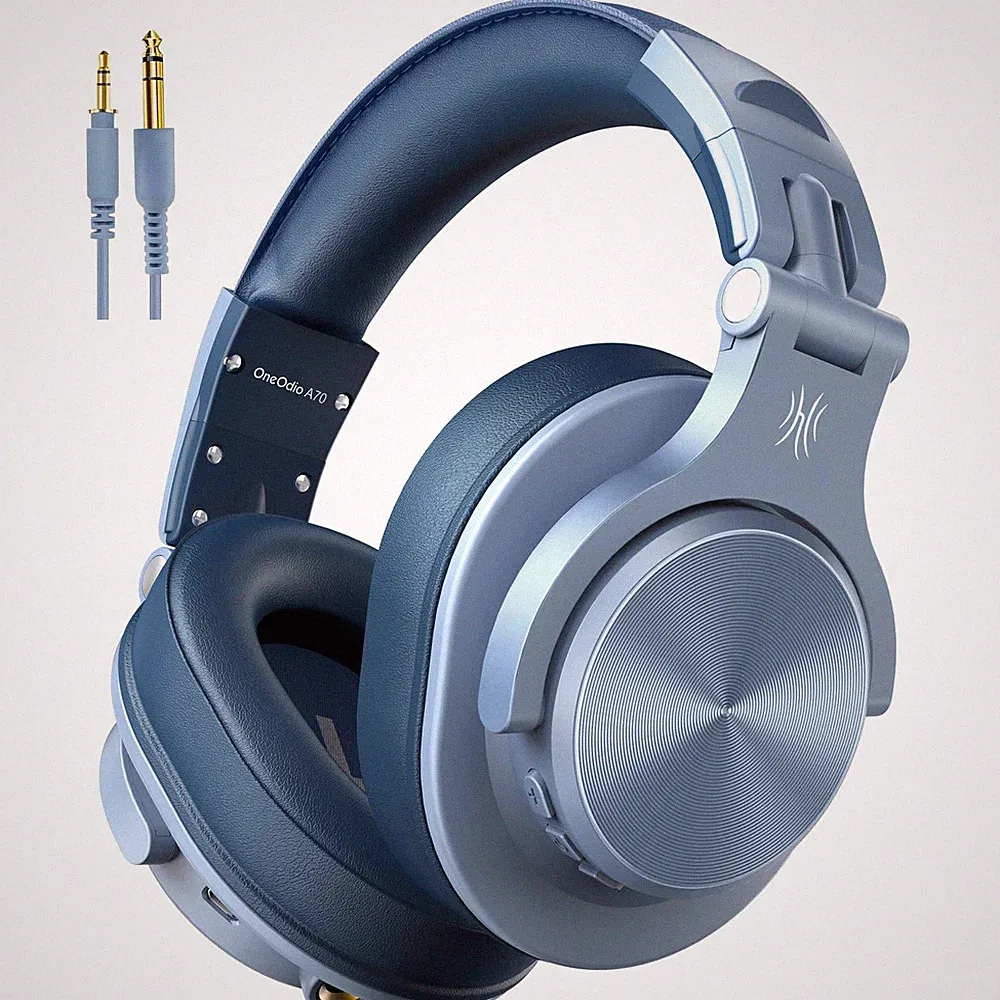 Audifonos Profesionales Auriculares Para DJ Headphone Professional Cielo Azul US