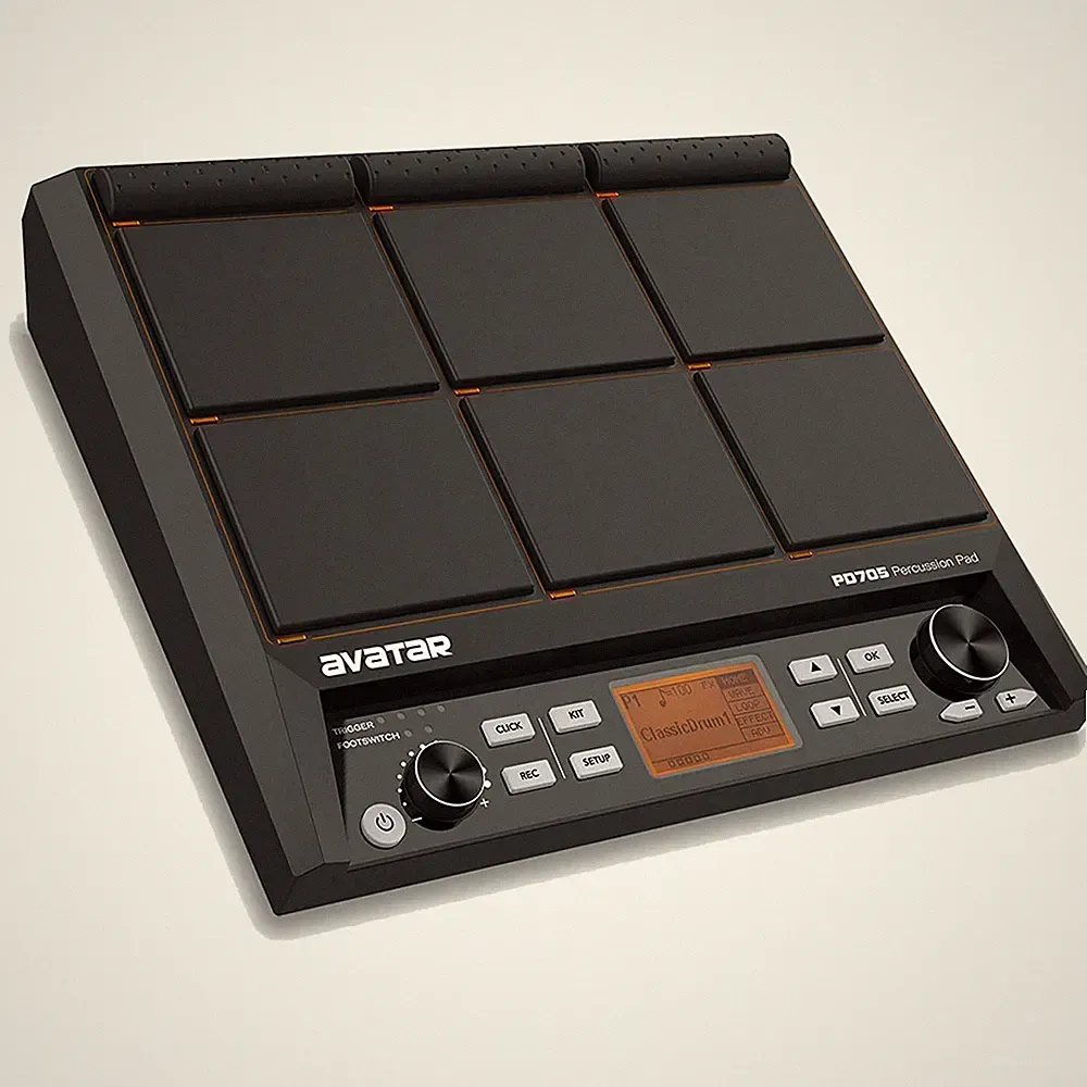 Avatar PD705 Percussion Sample Pad 9-Trigger Multipad Electric Drum USB MIDI