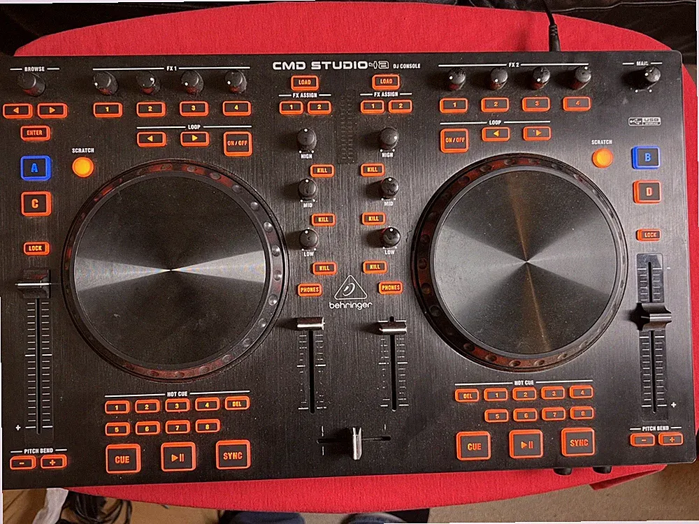 Behringer CME Studio 4A DJ Controller Includes Power Supply and USB Cable