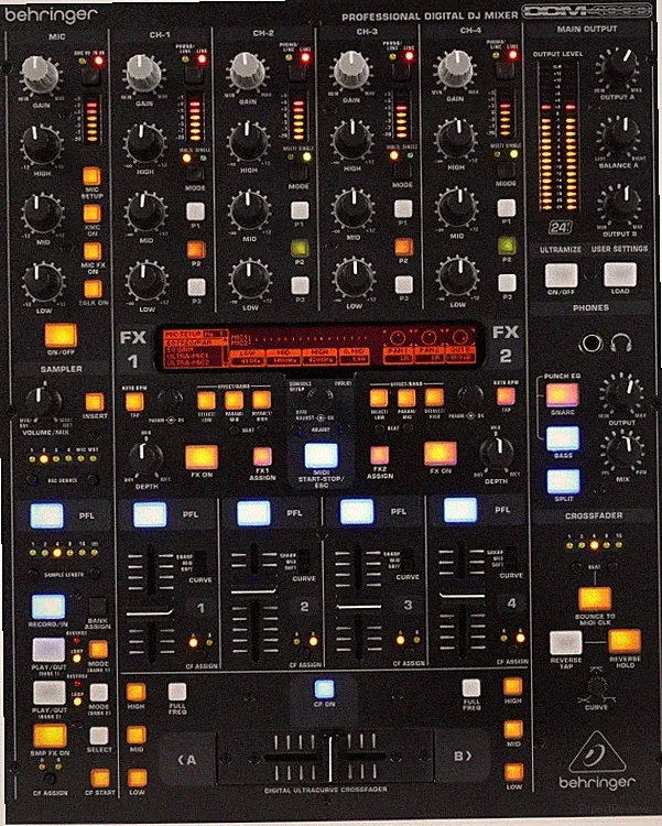 Behringer Digital Pro Mixer DDM4000 5-channel DJ Mixer