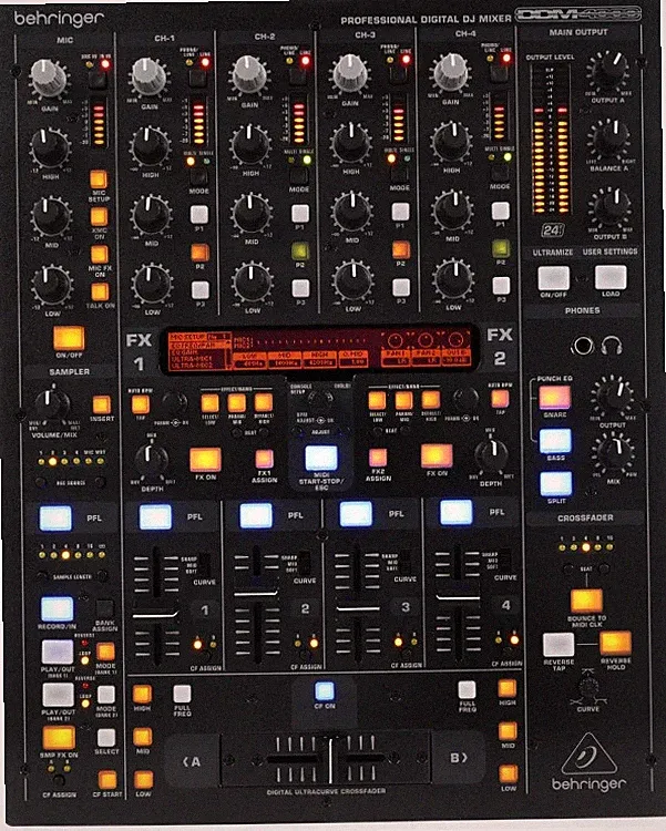 Behringer Digital Pro Mixer DDM4000 5-channel DJ Mixer