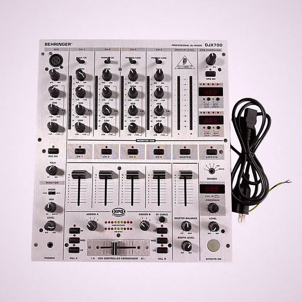 Behringer DJX700 5-Channel DJ Pro Mixer Effects Tested Working from Japan Used