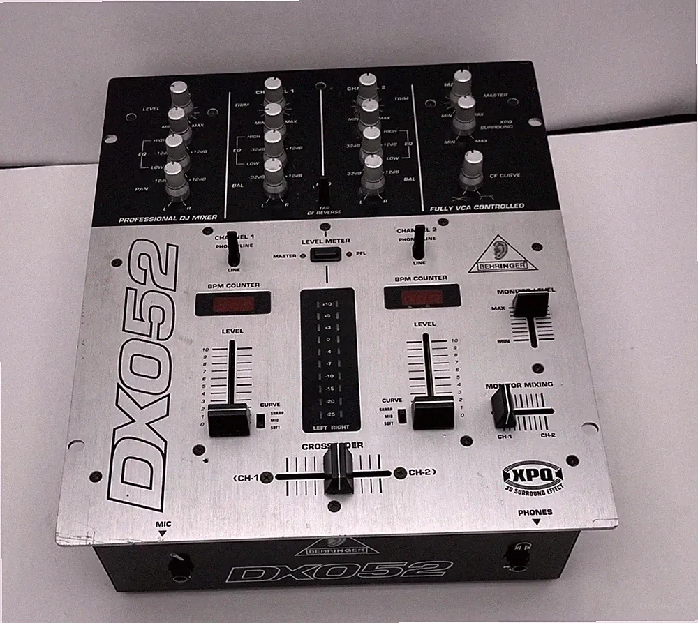 Behringer DX052 2 Channel Professional DJ Mixer Tested Working