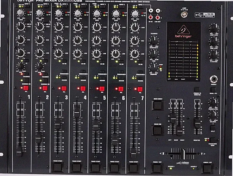 Behringer Pro Mixer DX2000USB 7-channel DJ Mixer