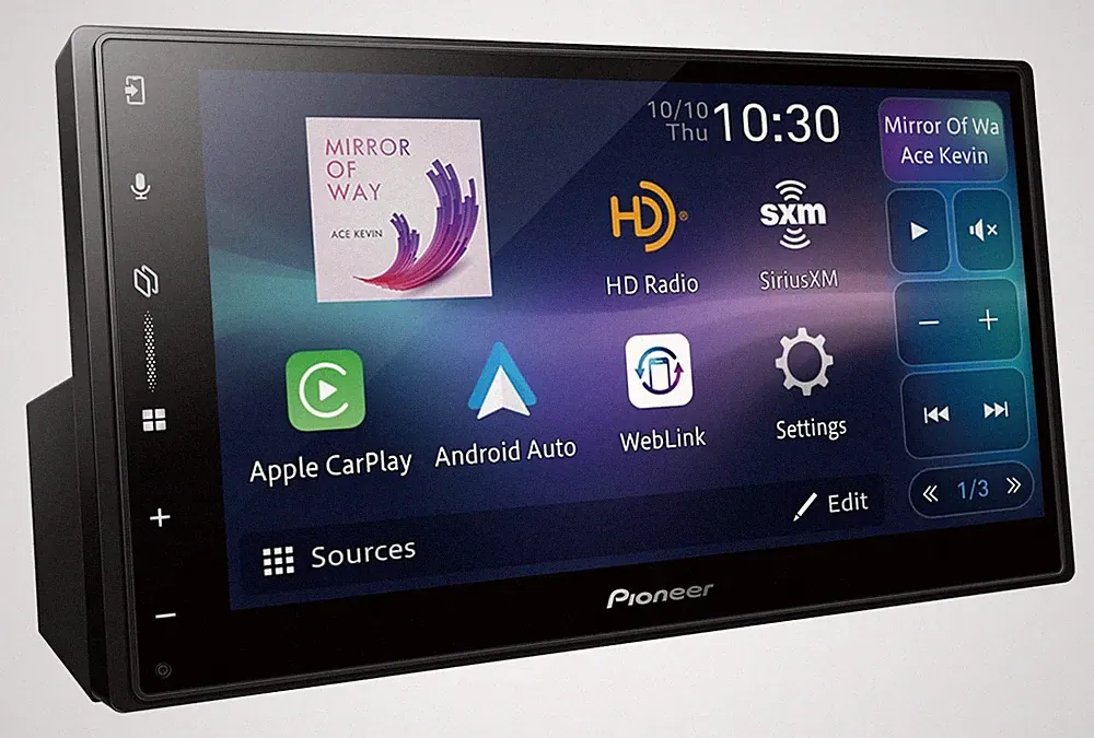 Car Stereo 6.8 Touchscreen Double Din DMH-W3050NEX Pioneer Black