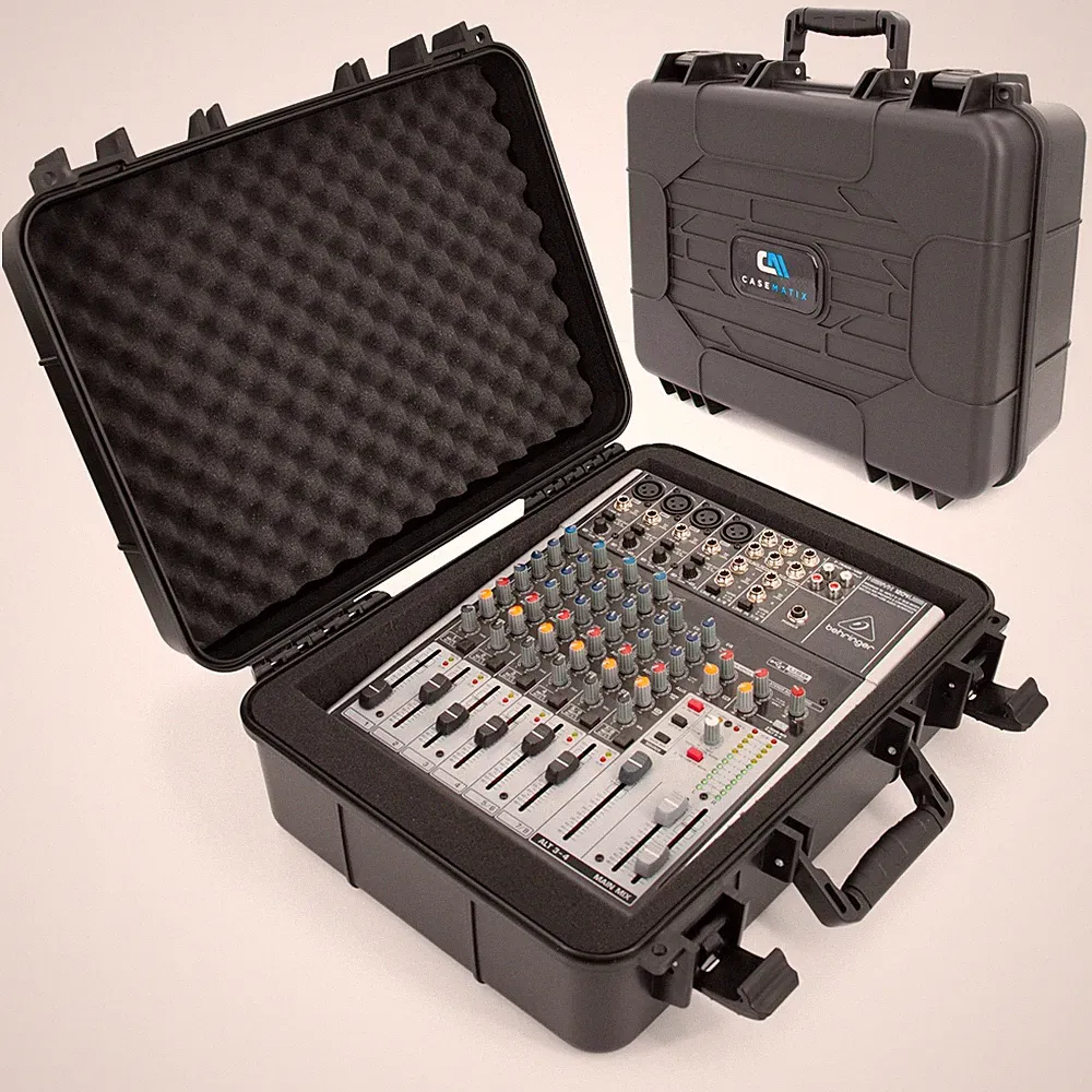 CASEMATIX 16″ Hard Shell Mixer Case for Behringer Xenyx – Shock-Absorbent Foam