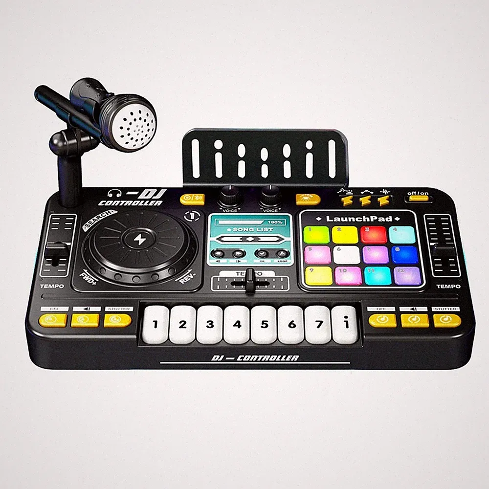 Children Simulation Multifunctional DJ Mixer Controller DJ Player Built2772