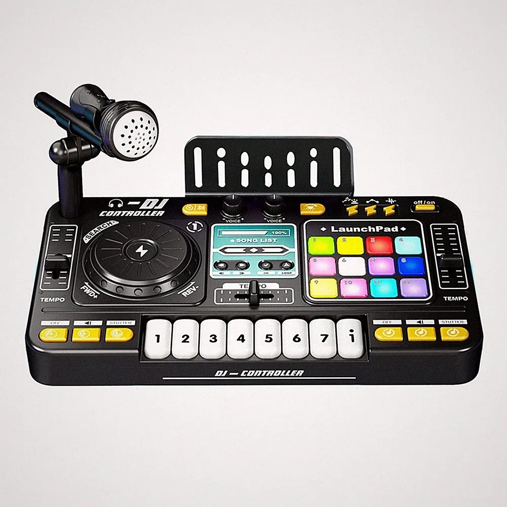 Children Simulation Multifunctional DJ Mixer Controller DJ Player Built3224