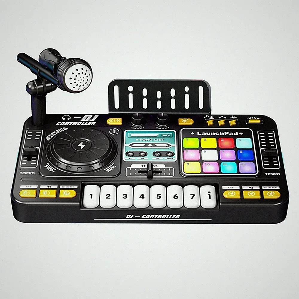 Children Simulation Multifunctional DJ Mixer Controller DJ Player Built4644