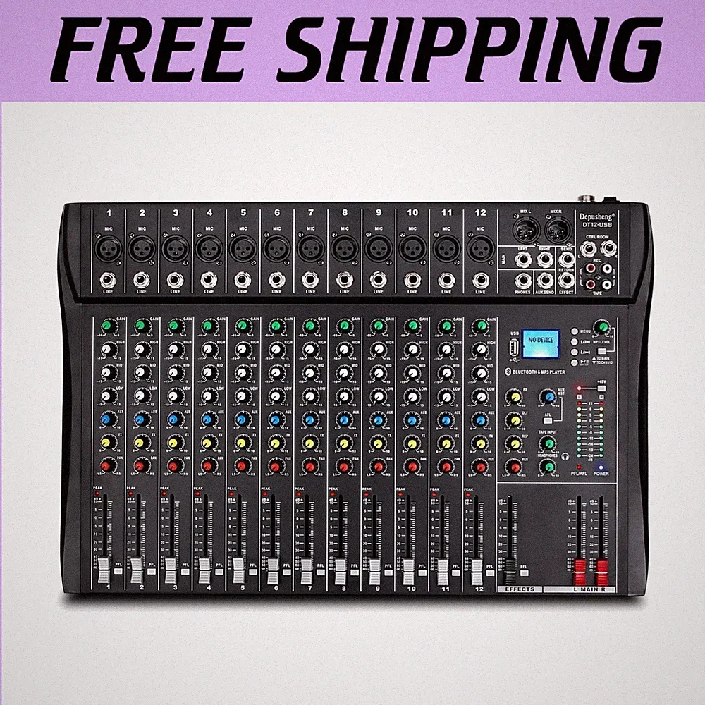 Compact 12-Channel Mixer for Multi-Device Integration