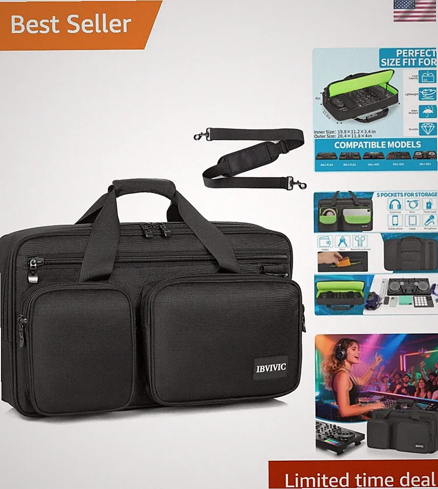 Compact and Portable DJ Controller Carrying Case for Perfect Travel Protection