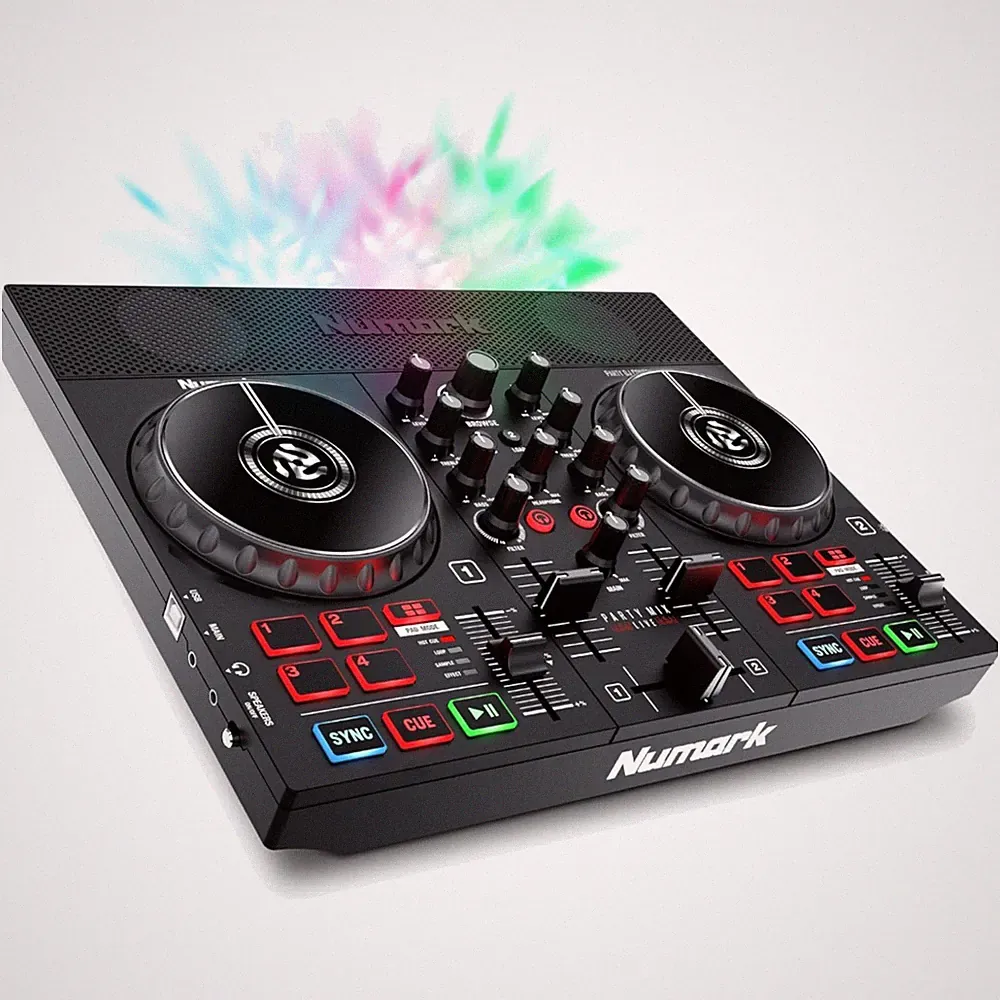 Compact DJ Controller with Integrated Audio Interface