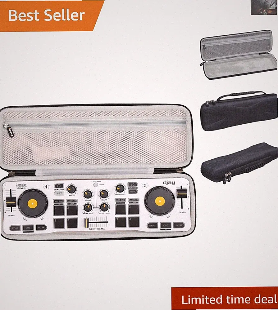 Compact Hard Storage Case for Hercules DJControl Mix – Easy to Carry & Protect