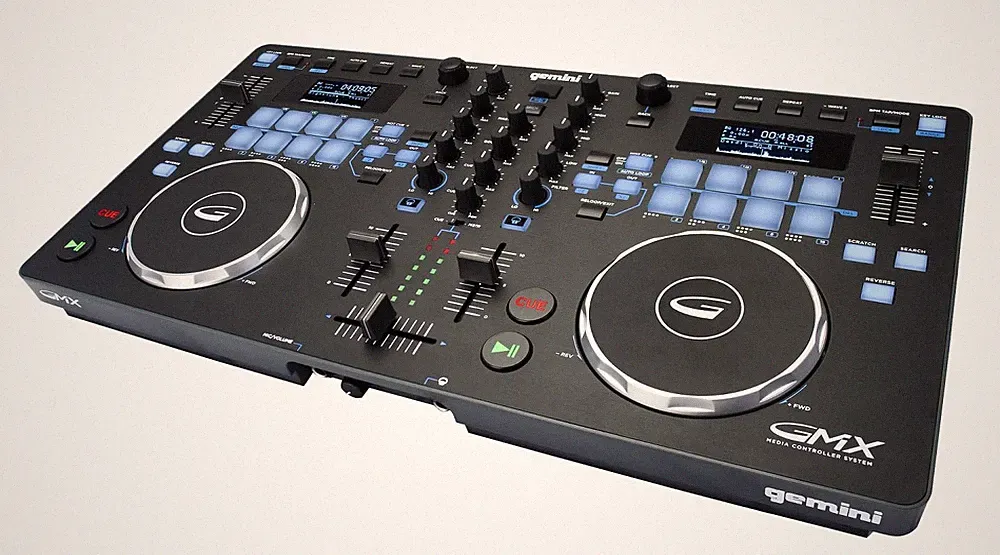 Controller USB Gemini Media Player VirtualDJ LE GMX Black DJ