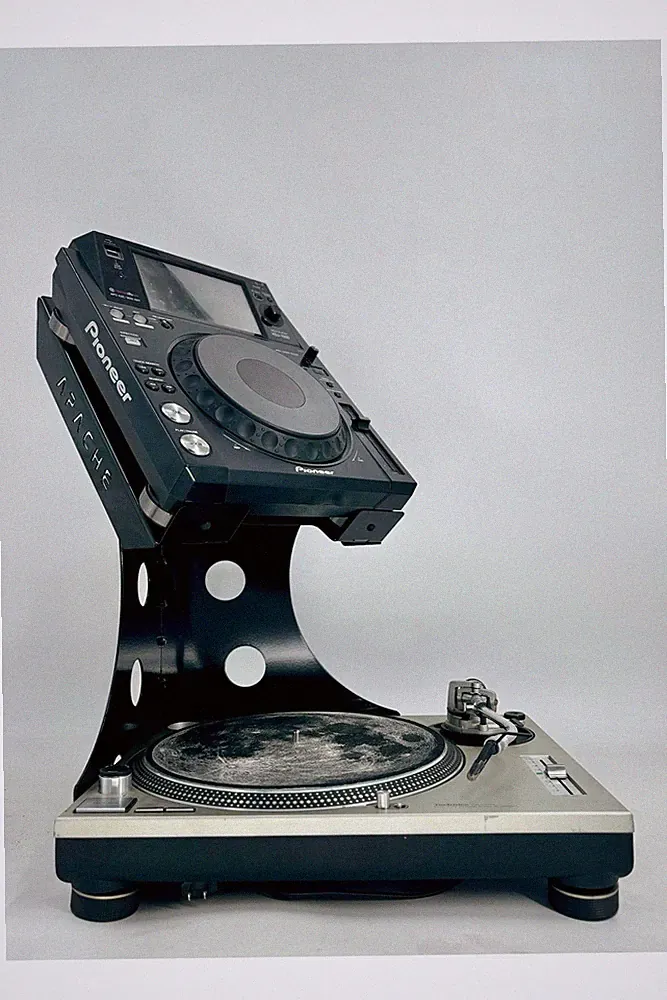 Corner DJ Stand for Digital Turntables Pioneer cdj, xdc, 2000, 3000