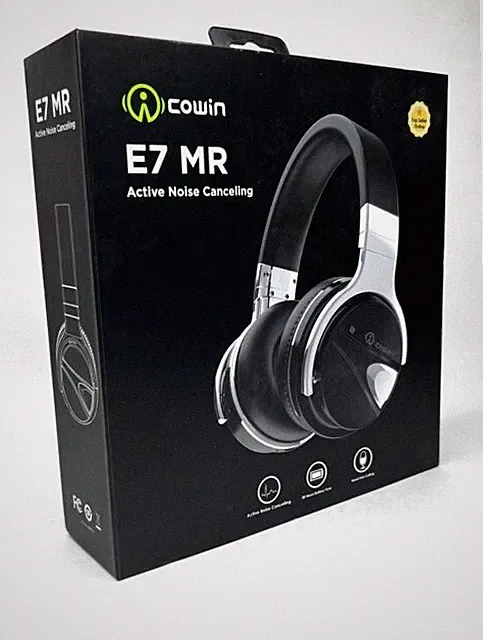 Cowin E7 MR Wireless Ear-Cup (Over the Ear) - Black/Silver