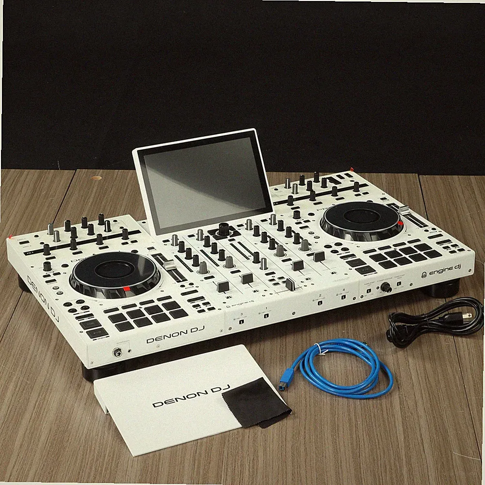 Denon DJ 4-Ch DJ System with Touchscreen & Wi-Fi, White