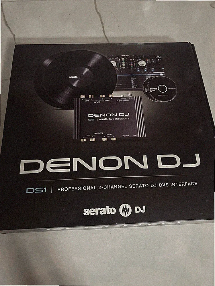 DENON DJ DS1 Professional 2-Channel Serato DJ DVS Interface w/ Accessories