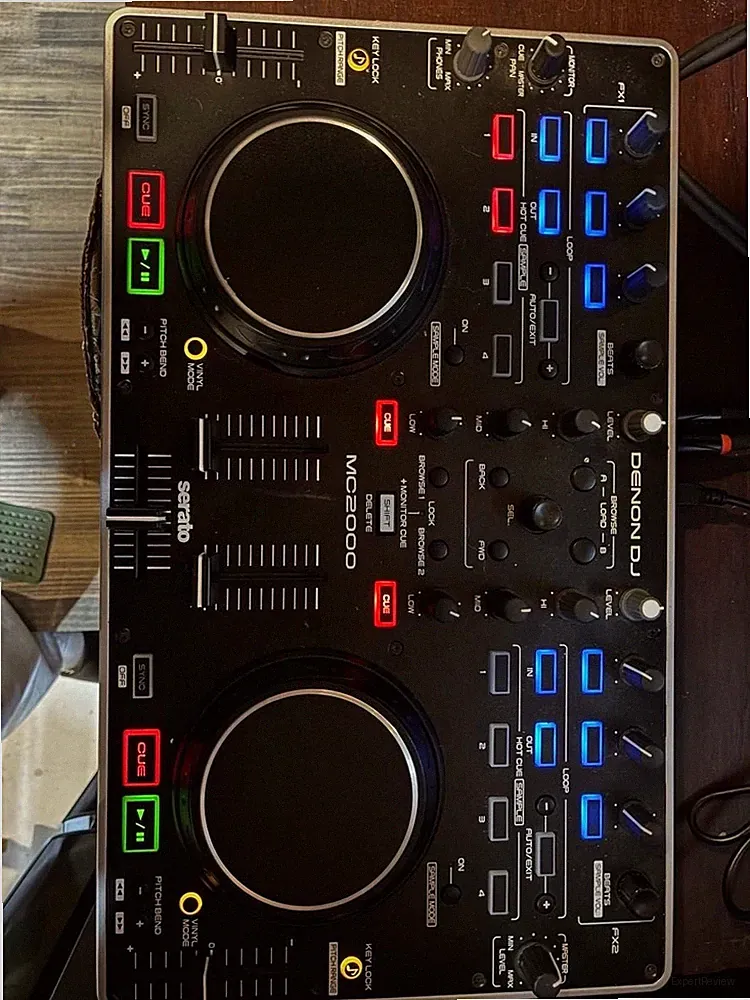 Denon DJ MC2000 2-Channel DJ Controller Serato DJ Lite Beat Sync Scratch Tested