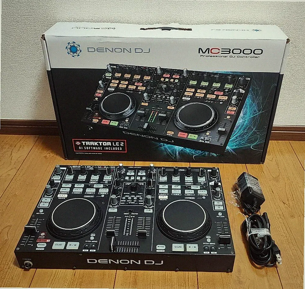Denon DJ MC3000 2-Channel Controller MIDI USB Interface Serato Traktor