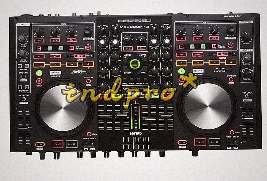 Denon DJ MC6000MK2 4-Channel Digital DJ Controller Serato Ready USB Audio