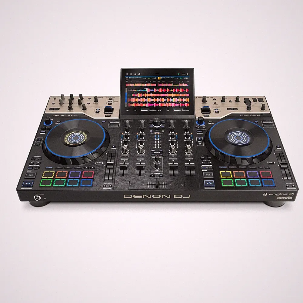 Denon DJ PRIME 4 G2 4-deck standalone DJ System with MPC-style Pads
