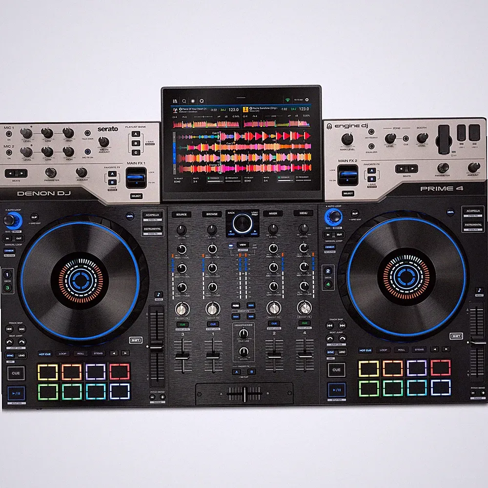 Denon DJ PRIME 4 G2 Standalone DJ Controller 4-Deck Stems Rendering Wi-Fi