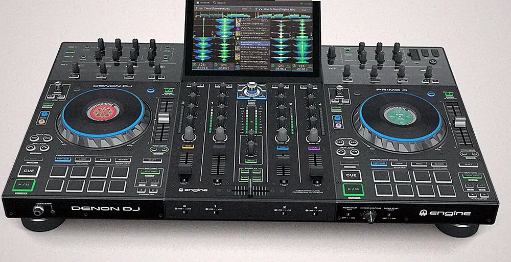 Denon DJ Prime 4 + Plus Standalone Controller PRIME 4-Deck Smart DJ Console Wifi
