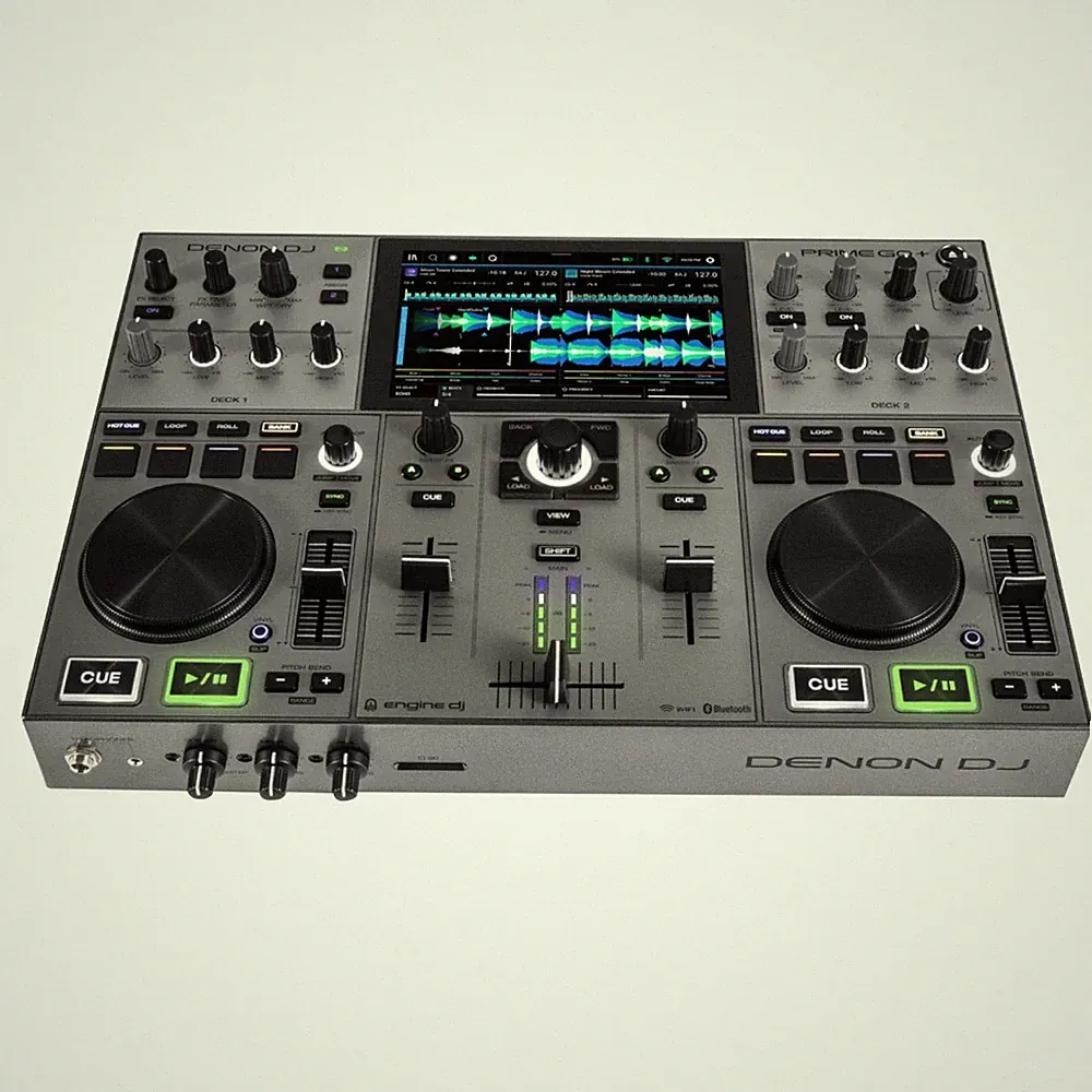 Denon DJ PRIME GO+ Portable Battery Powered Standalone 2 Deck DJ Controller