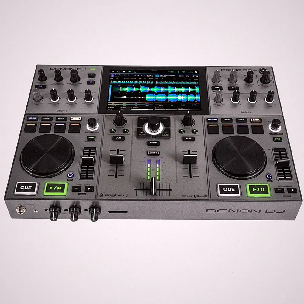 Denon DJ PRIME GO+ Portable Battery Powered Standalone 2 Deck DJ Controller
