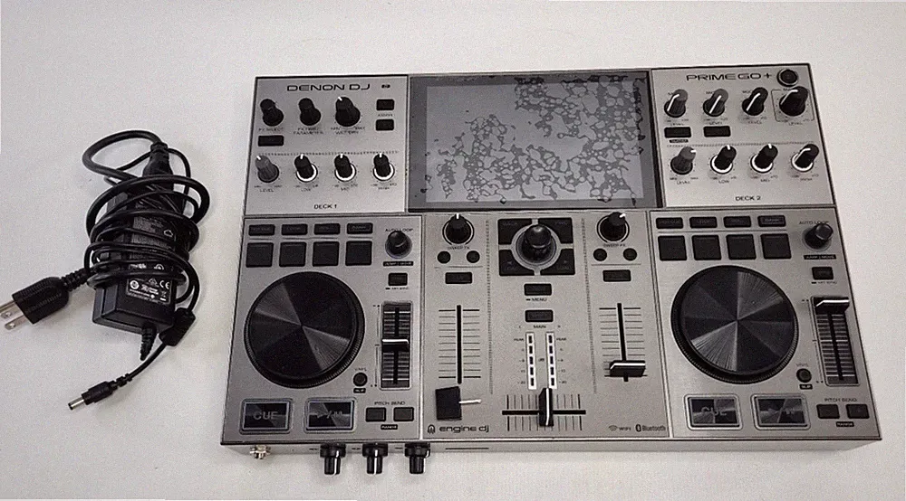 Denon DJ PRIME GO Portable DJ Double Deck Controller and Mixer *1 Fader off*