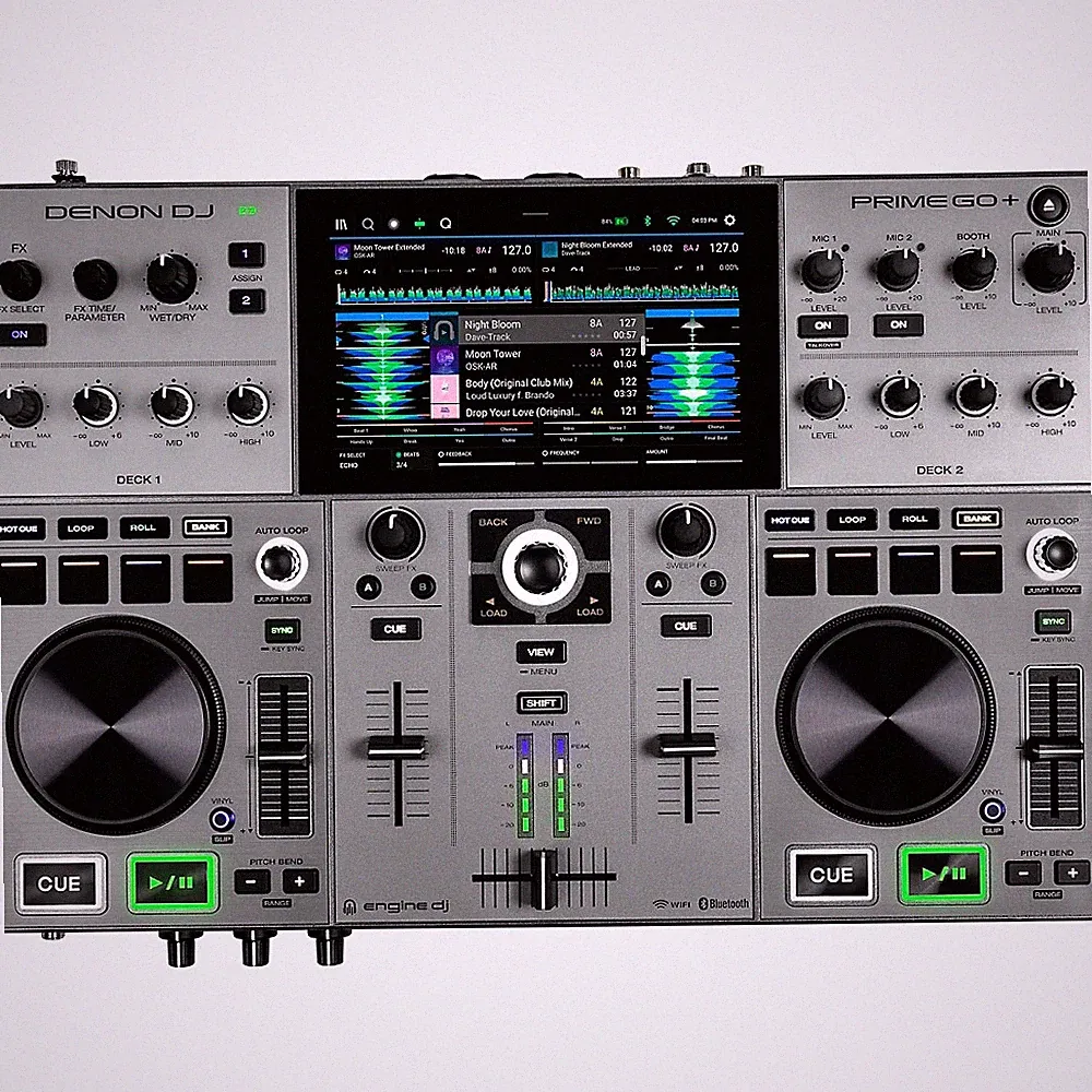 Denon DJ PRIME GO+ Professional 2Channel Standalone DJ System with Bluetooth