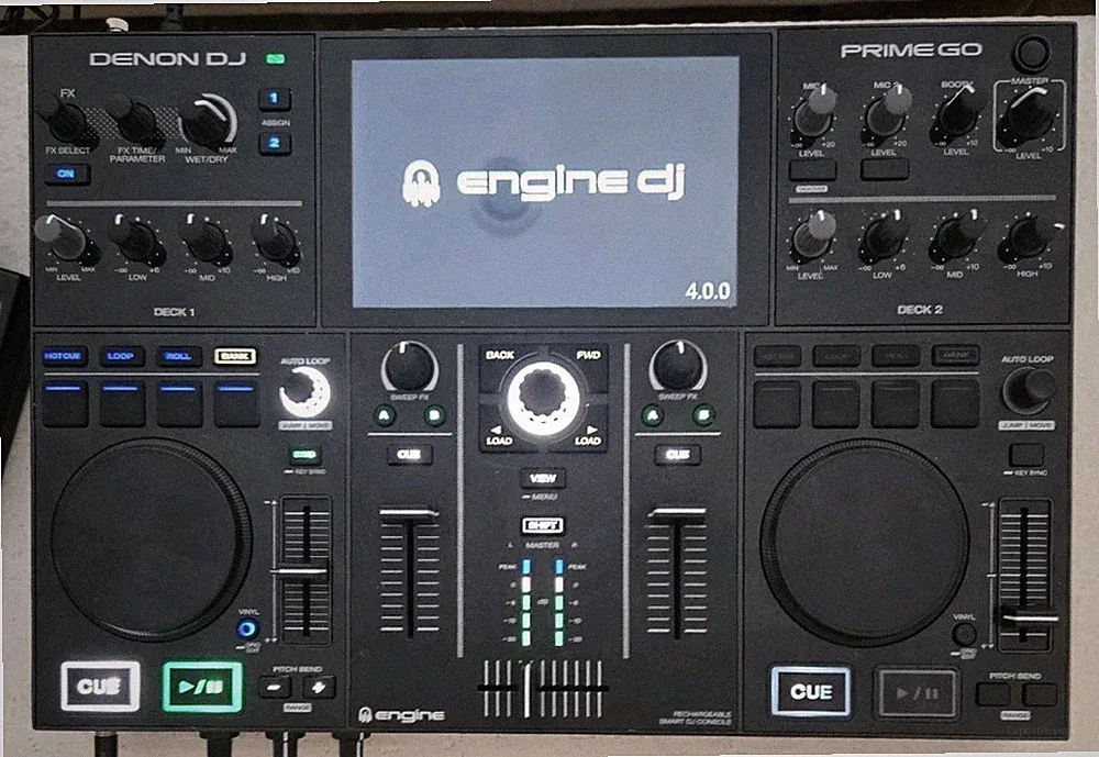 Denon DJ PRIME GO Smart All-in-one DJ Controller with 7 inch Touch Screen