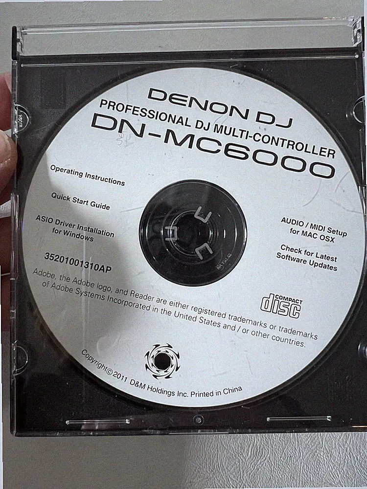 Denon Dj Professional DJ Multi Controller Dn-mc6000 Installation CD 2011