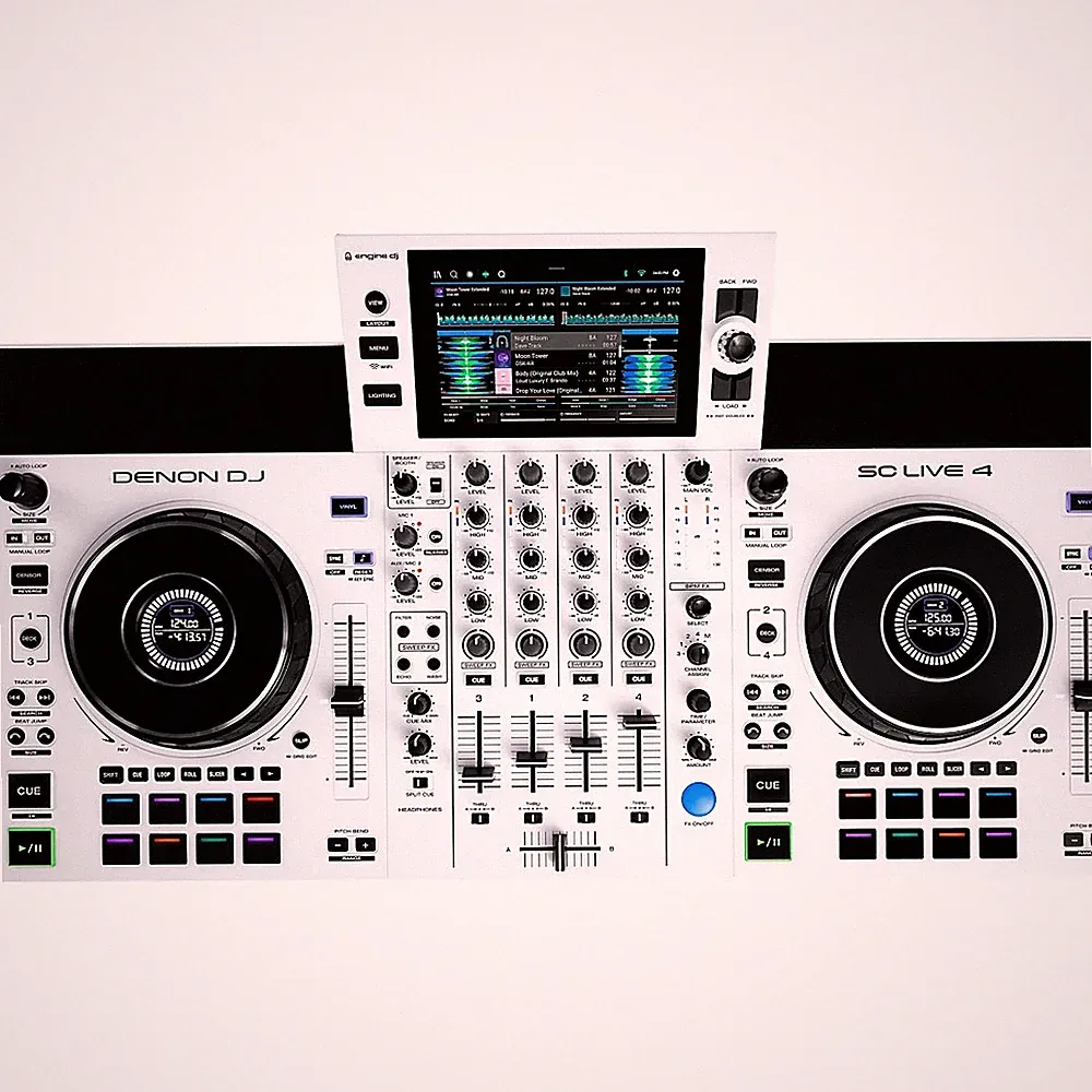 Denon DJ SC Live 4 4Deck Standalone DJ System White