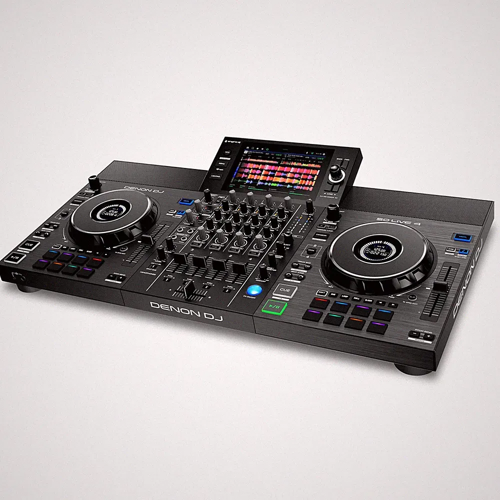 Denon DJ SC LIVE 4 Standalone DJ Controller 4-Deck Engine OS Built-in Speakers