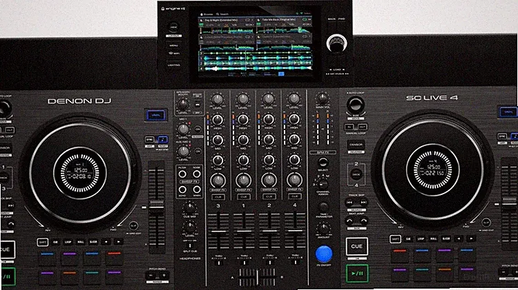 Denon DJ SC Live 4 Standalone DJ Controller - Black
