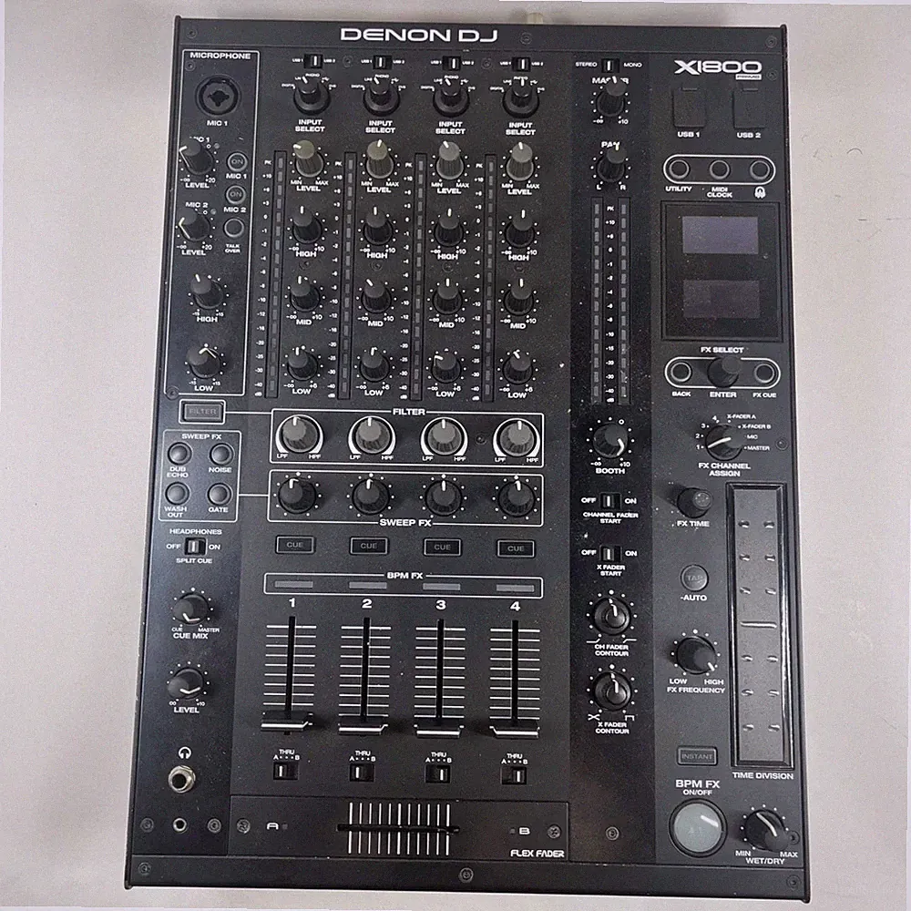 Denon DJ X1800 Prime 4-Channel DJ Mixer